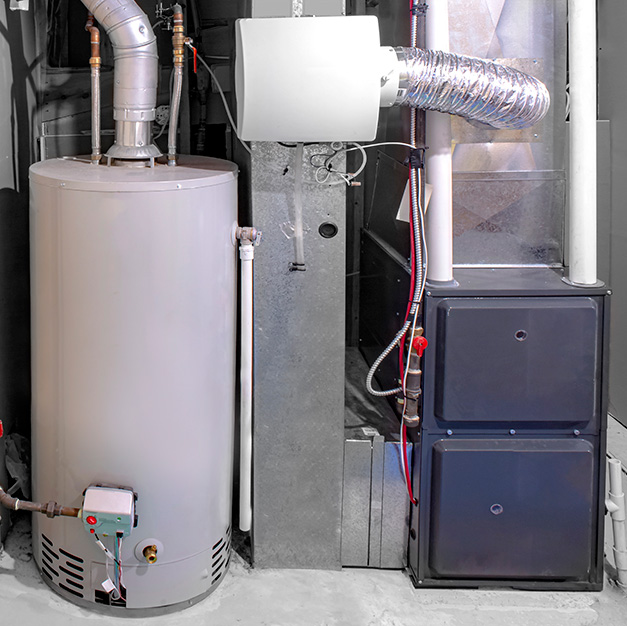 Furnace in a residential home
